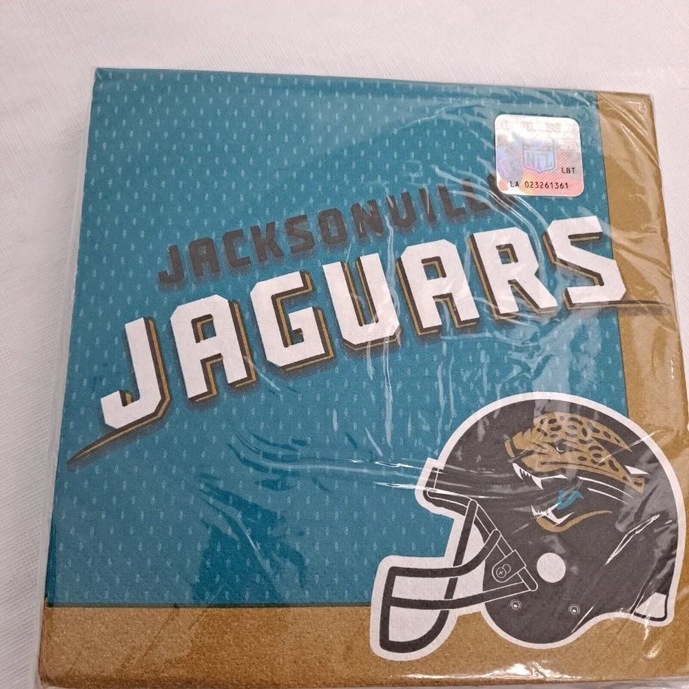 NFL Jacksonville Jaguars Napkins Design Wear 36 Count